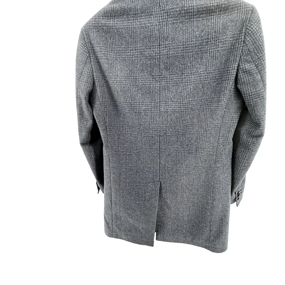 Banana‎ Republic Men's Gray Plaid Wool Blend Blazer Sport Coat Jacket